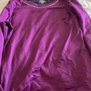 Maroon long sleeve shirt